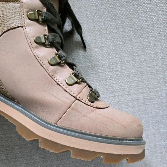 SOREL Lennox Hiker Waterproof Leather Boot Canoe Tan 8.5 - Picture 5 of 10